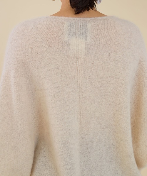 marmors(マルモア)の「【marmors】yak boat neck loose knit pullover(ニット/セーター・レディース・ライトブルー/オフホワイト/イエロー・36)」の11枚目の写真