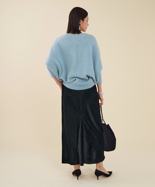 marmors(マルモア)の「【marmors】yak boat neck loose knit pullover(ニット/セーター・レディース・ライトブルー/オフホワイト/イエロー・36)」の20枚目の写真