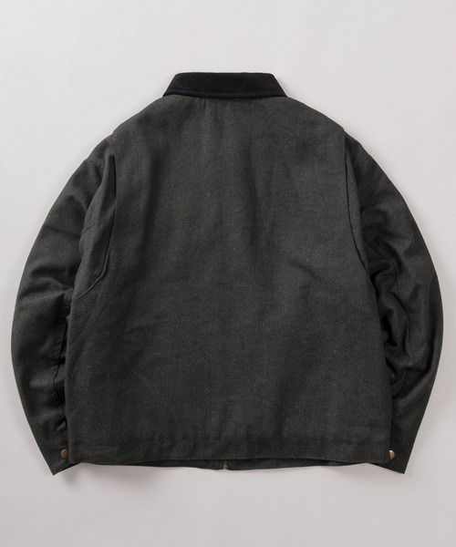 make a ray!（メイク ア レイ！）の「【81】襟コーデュロイ ヴィンテージライク 中綿入り ダックブルゾン（ブルゾン・メンズ・キャメル/ブラック/カーキ・M/L/XL）」の4枚目の写真