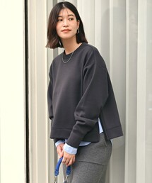 green label relaxing | 【WEB限定】<at ease>ダンボール スリット プルオーバー カットソー(Tシャツ/カットソー)