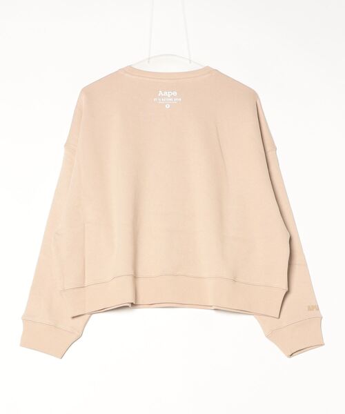 AAPE BY A BATHING APE（エーエイプバイアベイシングエイプ）の「AAPE BASIC CREW NECK SWEAT（スウェット・レディース・ライトブルー/ライトベージュ・X-SMALL/XX-SMALL）」の9枚目の写真
