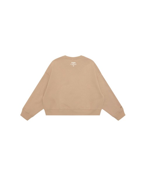AAPE BY A BATHING APE（エーエイプバイアベイシングエイプ）の「AAPE BASIC CREW NECK SWEAT（スウェット・レディース・ライトブルー/ライトベージュ・X-SMALL/XX-SMALL）」の3枚目の写真
