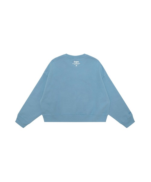 AAPE BY A BATHING APE（エーエイプバイアベイシングエイプ）の「AAPE BASIC CREW NECK SWEAT（スウェット・レディース・ライトブルー/ライトベージュ・X-SMALL/XX-SMALL）」の6枚目の写真