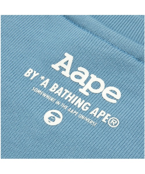 AAPE BY A BATHING APE（エーエイプバイアベイシングエイプ）の「AAPE BASIC CREW NECK SWEAT（スウェット・レディース・ライトブルー/ライトベージュ・X-SMALL/XX-SMALL）」の8枚目の写真
