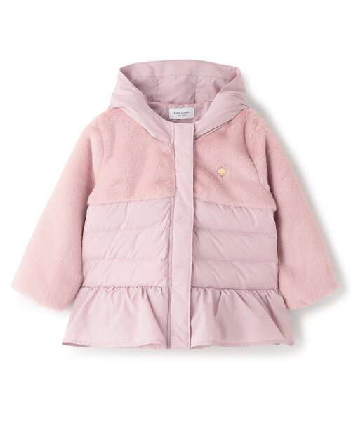 セール】フェイクファー切り替え中綿ジャケット（その他ベビーウェア