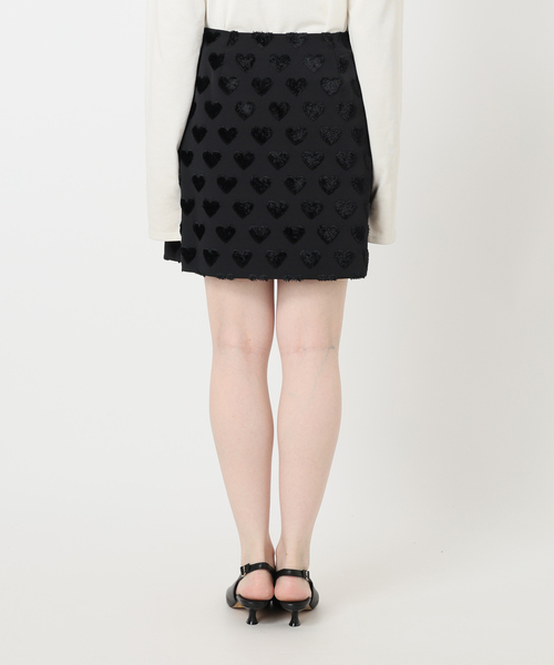 Jeu de Coeurs & Pois】メニーハート ミニラップスカート（スカート