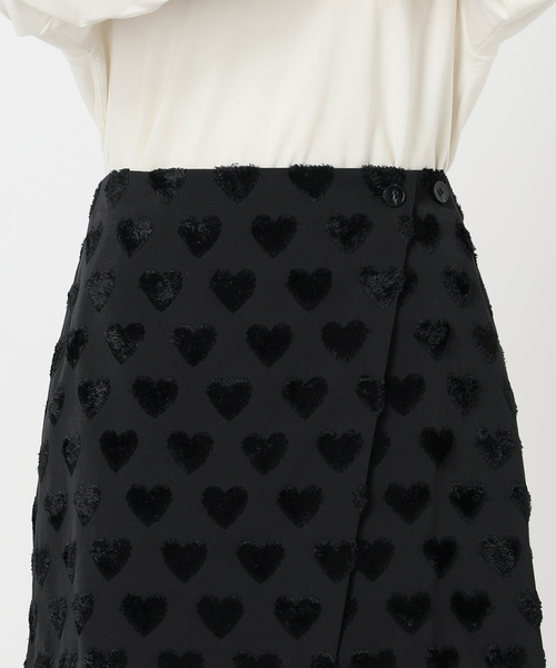 Jeu de Coeurs & Pois】メニーハート ミニラップスカート（スカート