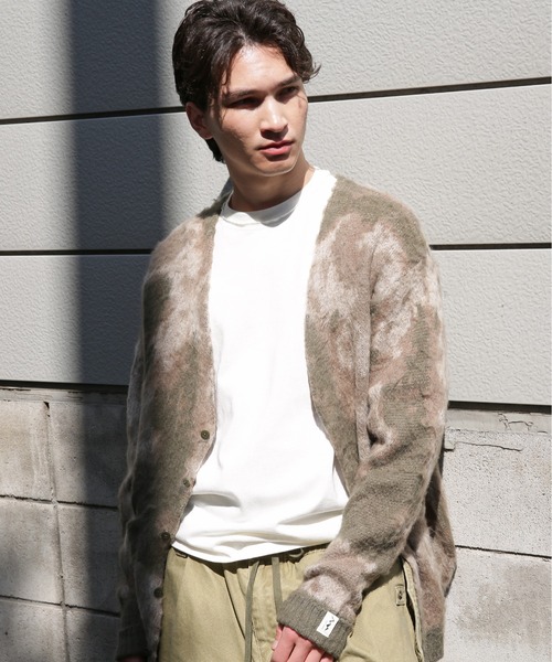 マナスタッシュ（Manastash）/MANASTASH／マナスタッシュ／BLURRY JAQUARD CARDIGAN MANASTASH/マナスタッシュ BLURRY JAQUARD CARDIGAN（カーディガン