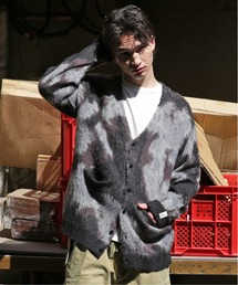 MANASTASH（マナスタッシュ）の「MANASTASH/マナスタッシュ　BLURRY JAQUARD CARDIGAN（カーディガン/ボレロ）」