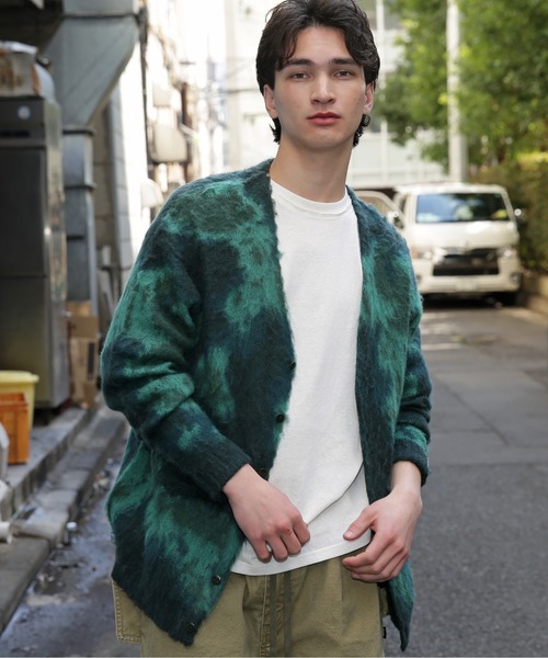 MANASTASH/マナスタッシュ BLURRY JAQUARD CARDIGAN（カーディガン