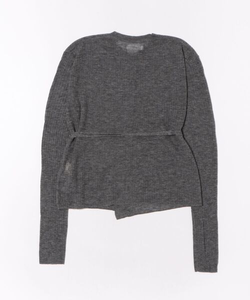 anuke（アンヌーク）の「anuke Wool Cachecoeur Cardigan（カーディガン/ボレロ・レディース・ダークグレー/オフホワイト・FREE）」の3枚目の写真