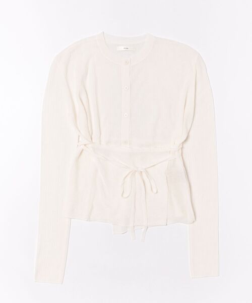 anuke（アンヌーク）の「anuke Wool Cachecoeur Cardigan（カーディガン/ボレロ・レディース・ダークグレー/オフホワイト・FREE）」の9枚目の写真