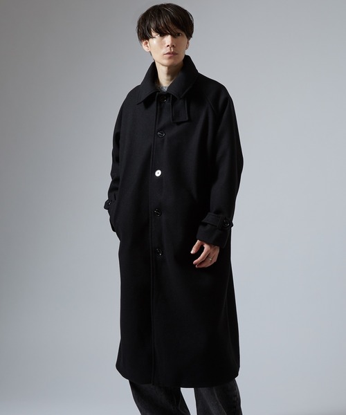 improves（インプローブス）の「2WAYスタンドカラー ビッグシルエットコート（ステンカラーコート・メンズ・チャコールグレー/ブラック/ベージュ・MEDIUM/LARGE/X-LARGE）」の4枚目の写真