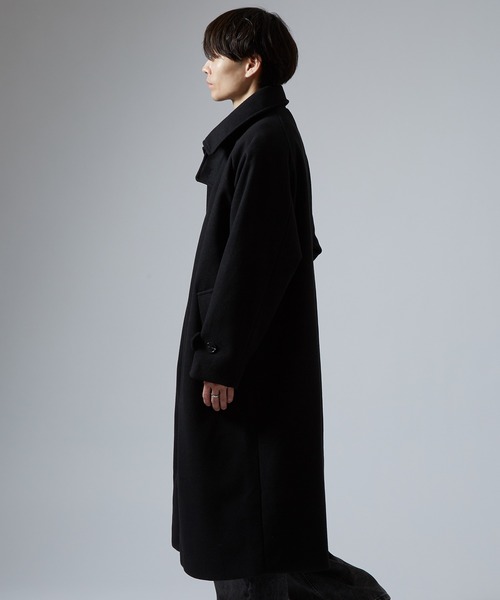 improves（インプローブス）の「2WAYスタンドカラー ビッグシルエットコート（ステンカラーコート・メンズ・チャコールグレー/ブラック/ベージュ・MEDIUM/LARGE/X-LARGE）」の5枚目の写真