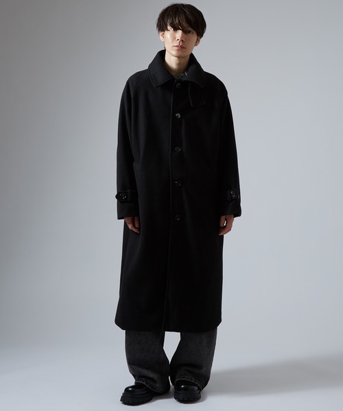 improves（インプローブス）の「2WAYスタンドカラー ビッグシルエットコート（ステンカラーコート・メンズ・チャコールグレー/ブラック/ベージュ・MEDIUM/LARGE/X-LARGE）」の8枚目の写真