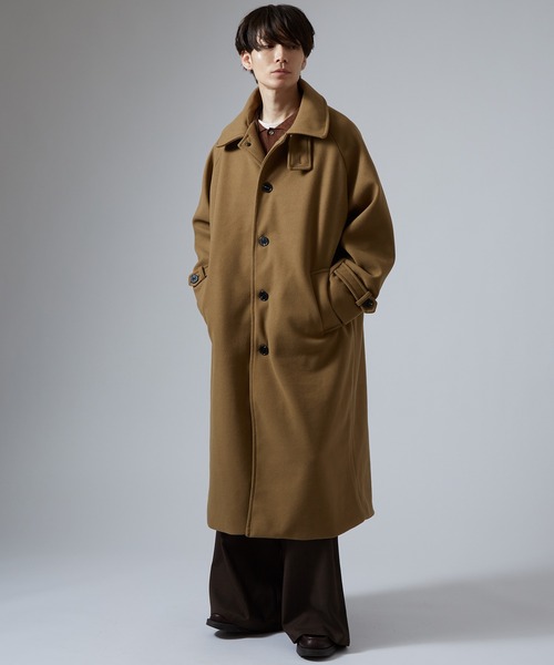 improves（インプローブス）の「2WAYスタンドカラー ビッグシルエットコート（ステンカラーコート・メンズ・チャコールグレー/ブラック/ベージュ・MEDIUM/LARGE/X-LARGE）」の18枚目の写真