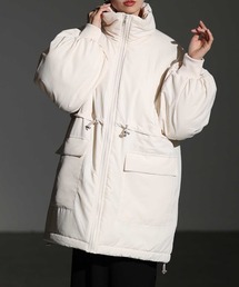 Sawa a la mode（サワアラモード）の「スタンドネック中綿ウエストドロストコート（ダウンジャケット/コート）」