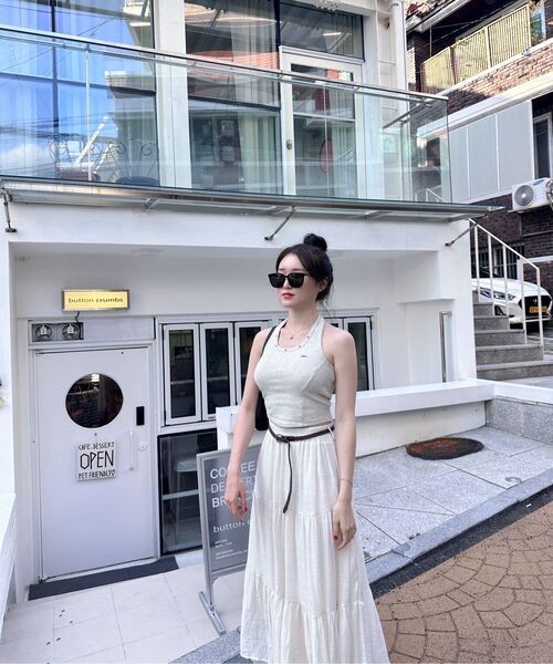 KHAKIPOINT(カーキポイント)の「Damage Stud Halter Top (beige)(Tシャツ/カットソー・レディース・その他・FREE)」の10枚目の写真
