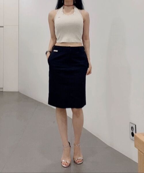 KHAKIPOINT(カーキポイント)の「Damage Stud Halter Top (beige)(Tシャツ/カットソー・レディース・その他・FREE)」の11枚目の写真