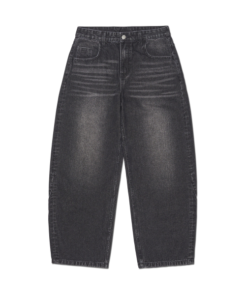 NOMANUAL(NOMANUAL)の「B.C.L DENIM PANTS - WASHED BLACK(デニムパンツ・レディース・その他・SMALL/LARGE/MEDIUM)」の1枚目の写真