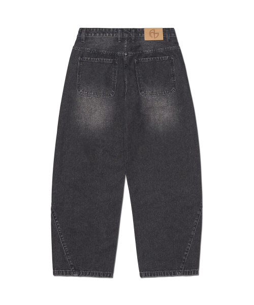 NOMANUAL(NOMANUAL)の「B.C.L DENIM PANTS - WASHED BLACK(デニムパンツ・レディース・その他・SMALL/LARGE/MEDIUM)」の2枚目の写真