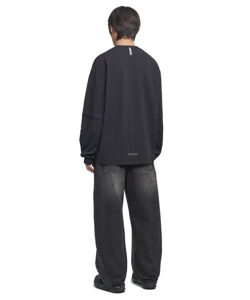 NOMANUAL(NOMANUAL)の「B.C.L DENIM PANTS - WASHED BLACK(デニムパンツ・レディース・その他・SMALL/LARGE/MEDIUM)」の4枚目の写真