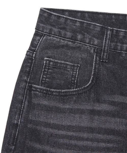 NOMANUAL(NOMANUAL)の「B.C.L DENIM PANTS - WASHED BLACK(デニムパンツ・レディース・その他・SMALL/LARGE/MEDIUM)」の5枚目の写真