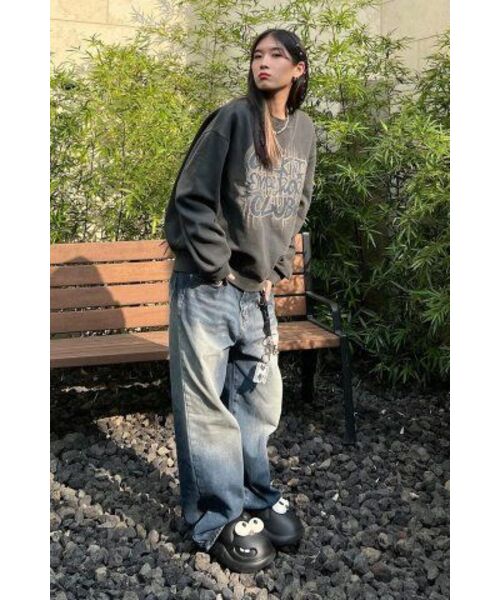 GAKKAI UNIONS(ガッカイユニオンズ)の「ドゥドゥルクラブ ピグメント スウェット チャコール(スウェット・レディース・その他・MEDIUM/LARGE)」の6枚目の写真