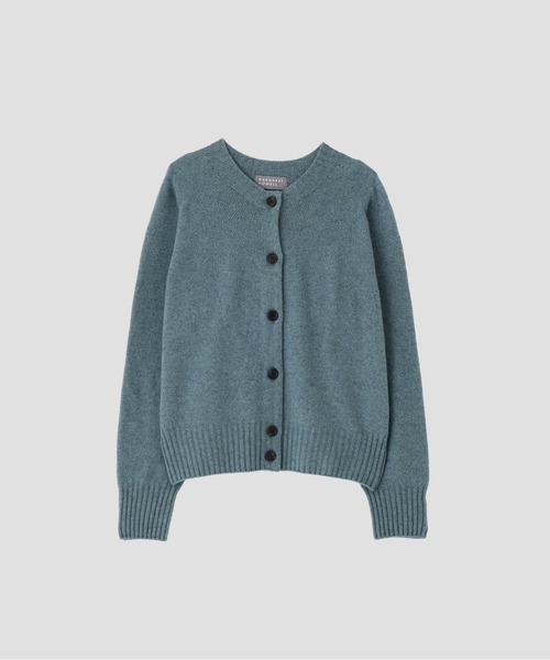 MARGARET HOWELL（マーガレットハウエル）の「TWISTED CASHMERE WOOL（カーディガン/ボレロ・レディース・ライトブルー/ブラウン/ピンク・2）」の6枚目の写真