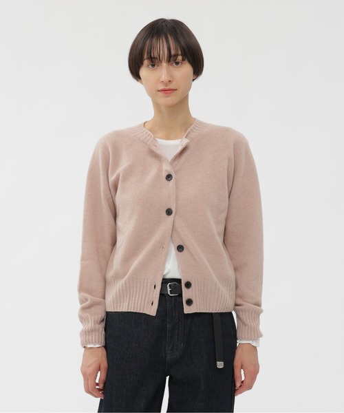 MARGARET HOWELL（マーガレットハウエル）の「TWISTED CASHMERE WOOL（カーディガン/ボレロ・レディース・ライトブルー/ブラウン/ピンク・2）」の4枚目の写真