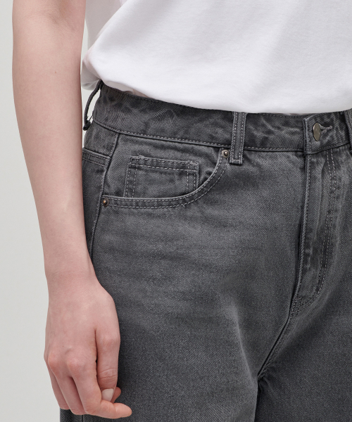 MUSINSA STANDARD WOMAN（ムシンサスタンダードウーマン）の「ウィメンズワイドデニムパンツ[グレー]（デニムパンツ・レディース・その他・32/30/23/24/25/26/27/28/29）」の3枚目の写真