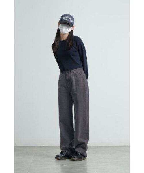 MUSINSA STANDARD WOMAN（ムシンサスタンダードウーマン）の「ウィメンズワイドデニムパンツ[グレー]（デニムパンツ・レディース・その他・32/30/23/24/25/26/27/28/29）」の12枚目の写真