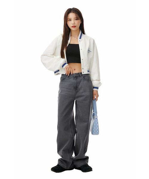 MUSINSA STANDARD WOMAN（ムシンサスタンダードウーマン）の「ウィメンズワイドデニムパンツ[グレー]（デニムパンツ・レディース・その他・32/30/23/24/25/26/27/28/29）」の18枚目の写真