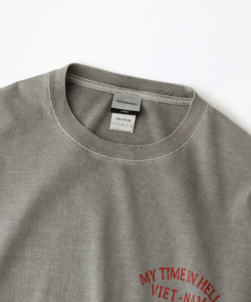 OUTSTANDING(アウトスタンディング)の「MIL SERIES LONG SLEEVE(VIET NAM TIGER)_PIGMENT KHAKI(Tシャツ/カットソー・レディース・その他・SMALL/MEDIUM/LARGE)」の3枚目の写真