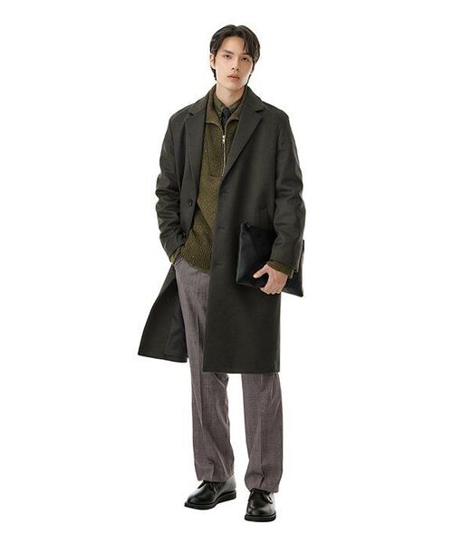 MUSINSA STANDARD（ムシンサスタンダード）の「グレンチェックワイドヒドゥンバンディングスラックス[ダークベージュ]（スラックス・メンズ・その他・28/29/40/42/30/26/27）」の12枚目の写真