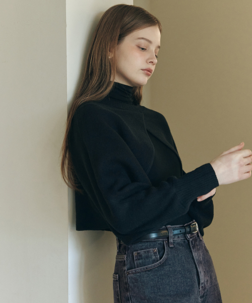 ZEROSTREET（ゼロストリート）の「[12カラー] ボレロペンダントニットセット（ニット/セーター・レディース・ライトブラウン/ブラック/ライトブルー/グレー系その他/ネイビー/PINK/ダークブラウン/ホワイト/ブルーグレー/Beige/スカイブルー/ライトピンク・F）」の20枚目の写真
