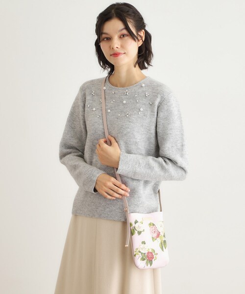 LAURA ASHLEY(ローラアシュレイ)の「カミール柄 ミニ ショルダー(ショルダーバッグ・レディース・アイボリー系/ピンク系5/ブルー系その他2・00)」の3枚目の写真