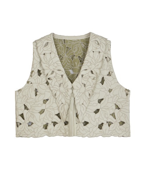 UND LACE CUTWORK VEST TOP（ベスト）｜Ameri（アメリ）のファッション