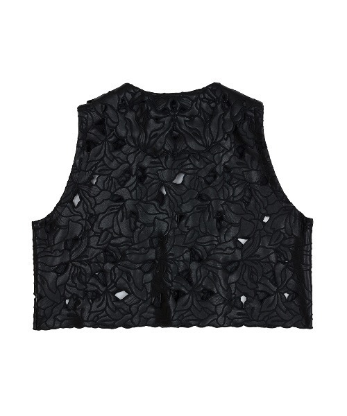 Ameri（アメリ）の「UND LACE CUTWORK VEST TOP（ベスト・レディース・アイボリー/ブラック・FREE）」の20枚目の写真