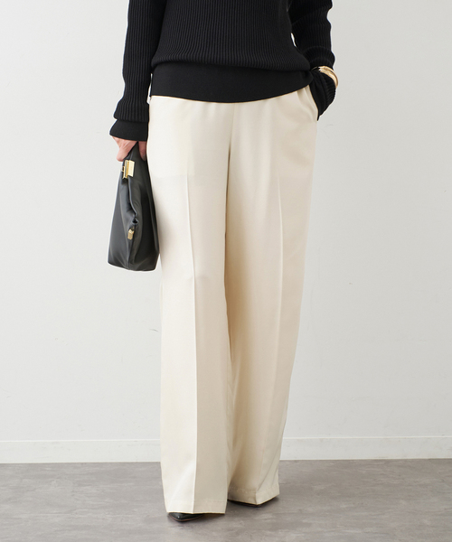 Deuxieme Classe（ドゥーズィエムクラス）の「*Silk Looker パンツ（スラックス・レディース・ライトホワイト・34/36/38）」の2枚目の写真