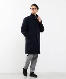 MEN'S MELROSE | ウレタンボンディングスタンドカラーコート(ステンカラーコート)