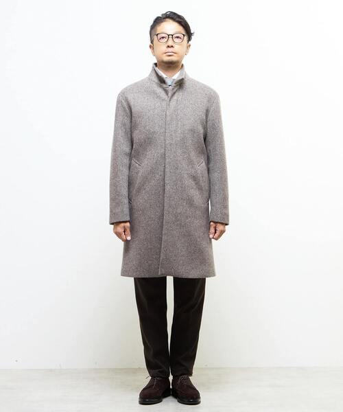 MEN'S MELROSE(メンズメルローズ)の「ウレタンボンディングスタンドカラーコート(ステンカラーコート・メンズ・ネイビー/ブラウン・4/3/5/2)」の12枚目の写真