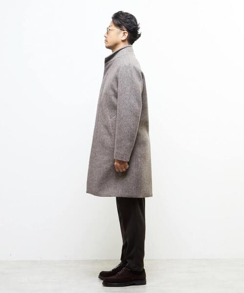 MEN'S MELROSE(メンズメルローズ)の「ウレタンボンディングスタンドカラーコート(ステンカラーコート・メンズ・ネイビー/ブラウン・4/3/5/2)」の13枚目の写真