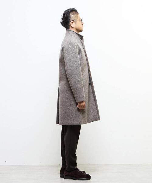 MEN'S MELROSE(メンズメルローズ)の「ウレタンボンディングスタンドカラーコート(ステンカラーコート・メンズ・ネイビー/ブラウン・4/3/5/2)」の15枚目の写真