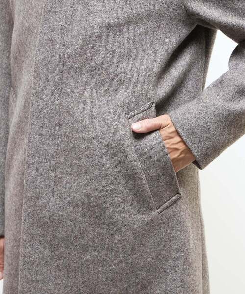 MEN'S MELROSE(メンズメルローズ)の「ウレタンボンディングスタンドカラーコート(ステンカラーコート・メンズ・ネイビー/ブラウン・4/3/5/2)」の17枚目の写真