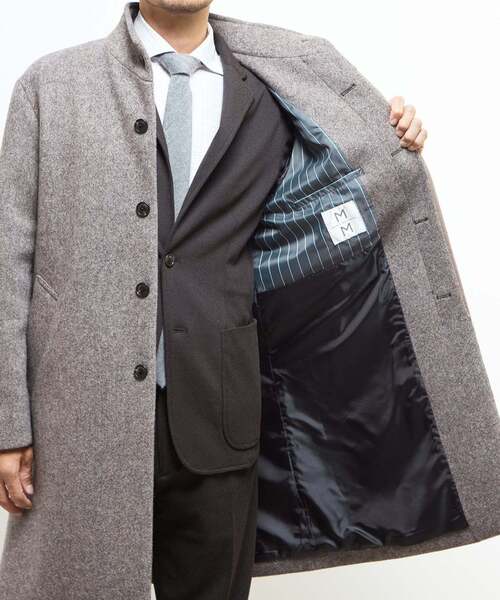 MEN'S MELROSE(メンズメルローズ)の「ウレタンボンディングスタンドカラーコート(ステンカラーコート・メンズ・ネイビー/ブラウン・4/3/5/2)」の21枚目の写真