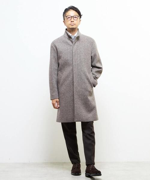 MEN'S MELROSE(メンズメルローズ)の「ウレタンボンディングスタンドカラーコート(ステンカラーコート・メンズ・ネイビー/ブラウン・4/3/5/2)」の5枚目の写真