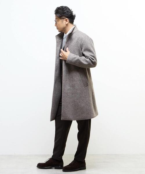MEN'S MELROSE(メンズメルローズ)の「ウレタンボンディングスタンドカラーコート(ステンカラーコート・メンズ・ネイビー/ブラウン・4/3/5/2)」の8枚目の写真