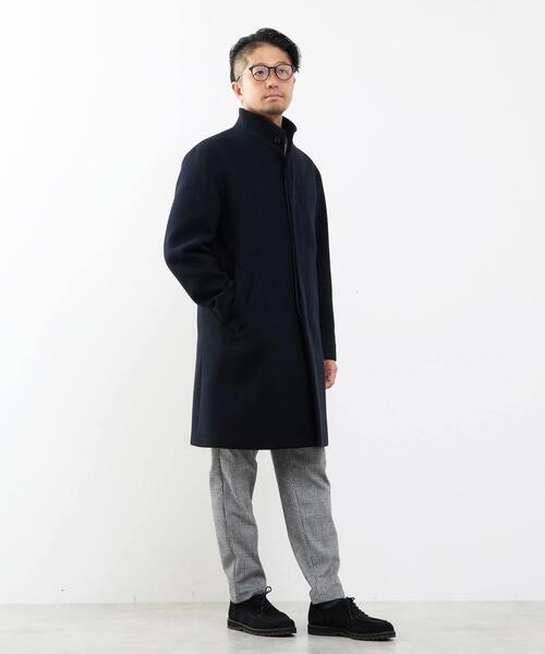 MEN'S MELROSE(メンズメルローズ)の「ウレタンボンディングスタンドカラーコート(ステンカラーコート・メンズ・ネイビー/ブラウン・4/3/5/2)」の9枚目の写真