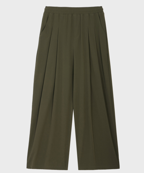 GLW(ジーエルダブリュ)の「ツータックワイドナイロンパンツカーキ(スウェットパンツ・レディース・その他・SMALL/MEDIUM)」の6枚目の写真